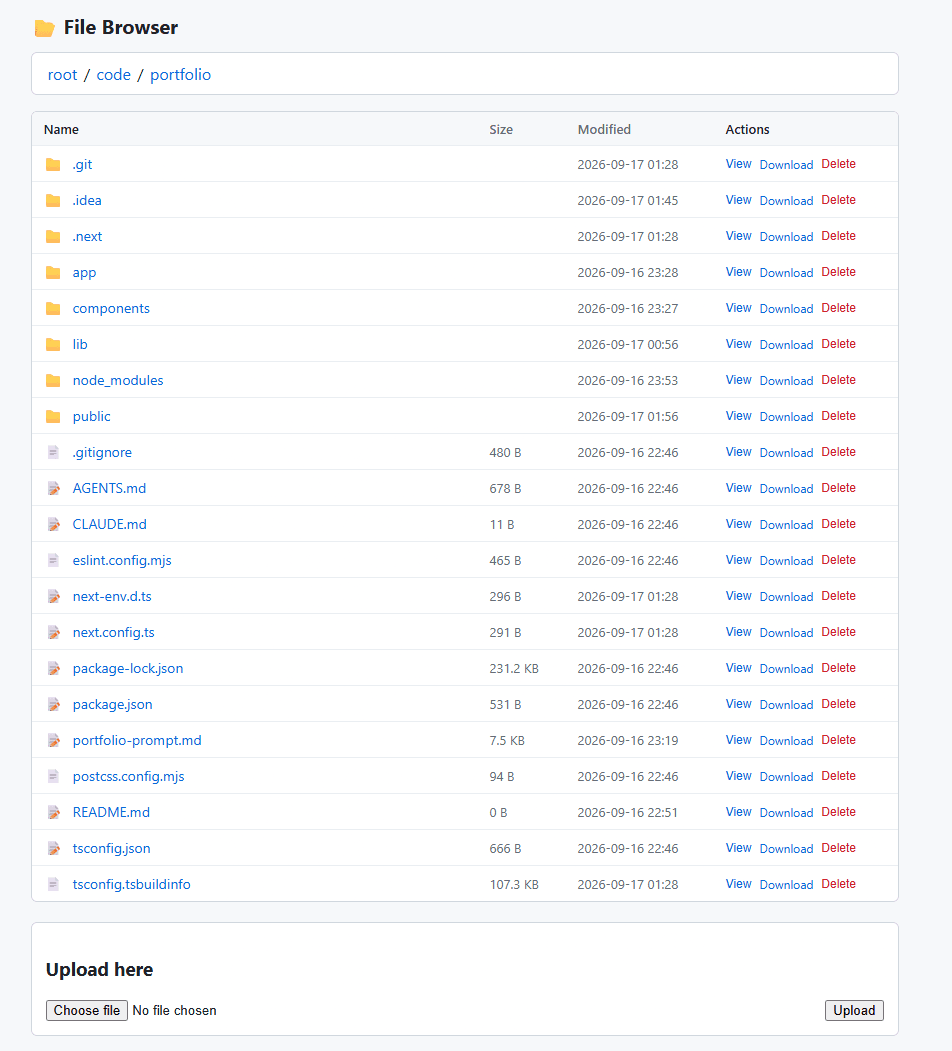 Home File Server screenshot
