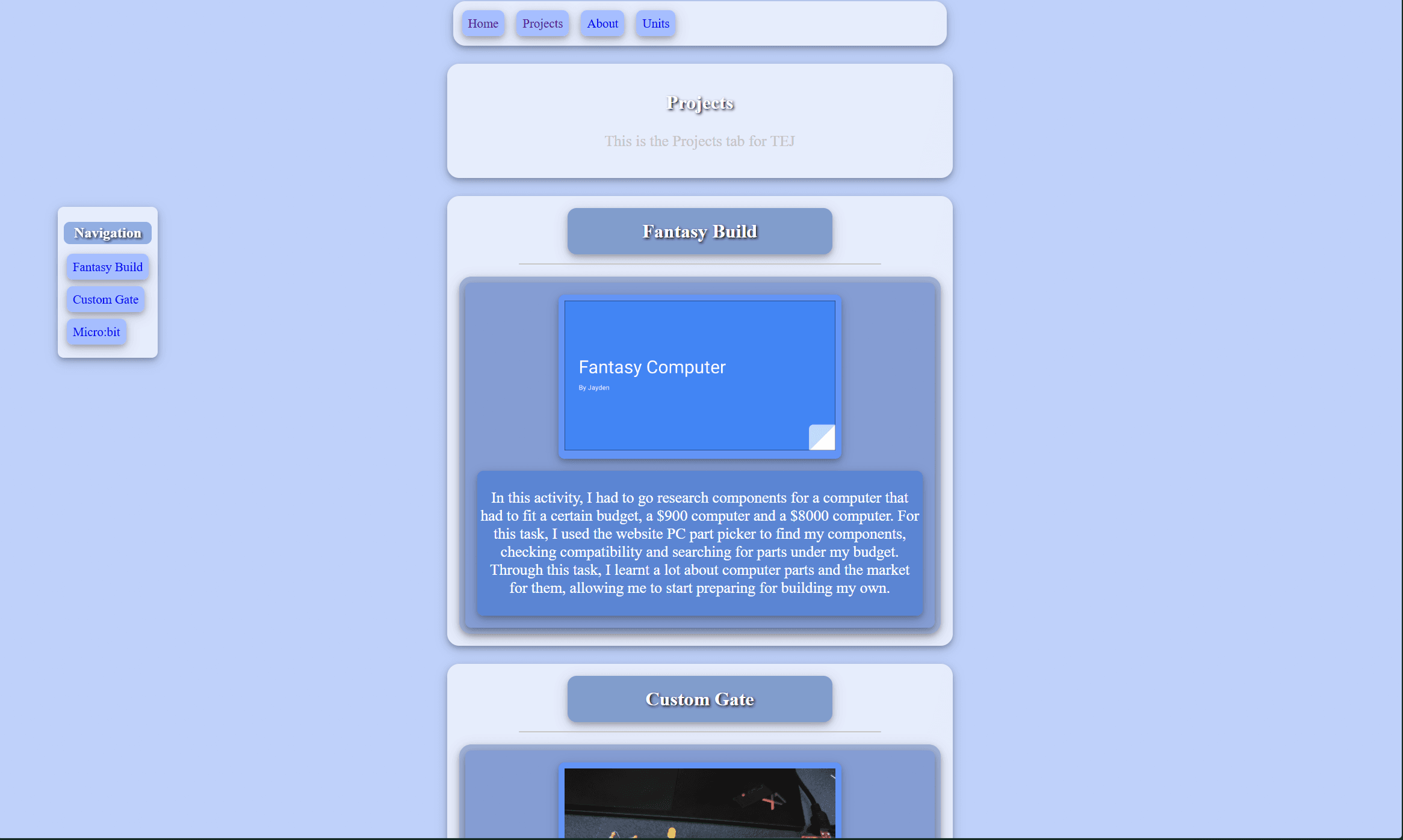 TEJ Digital Portfolio screenshot